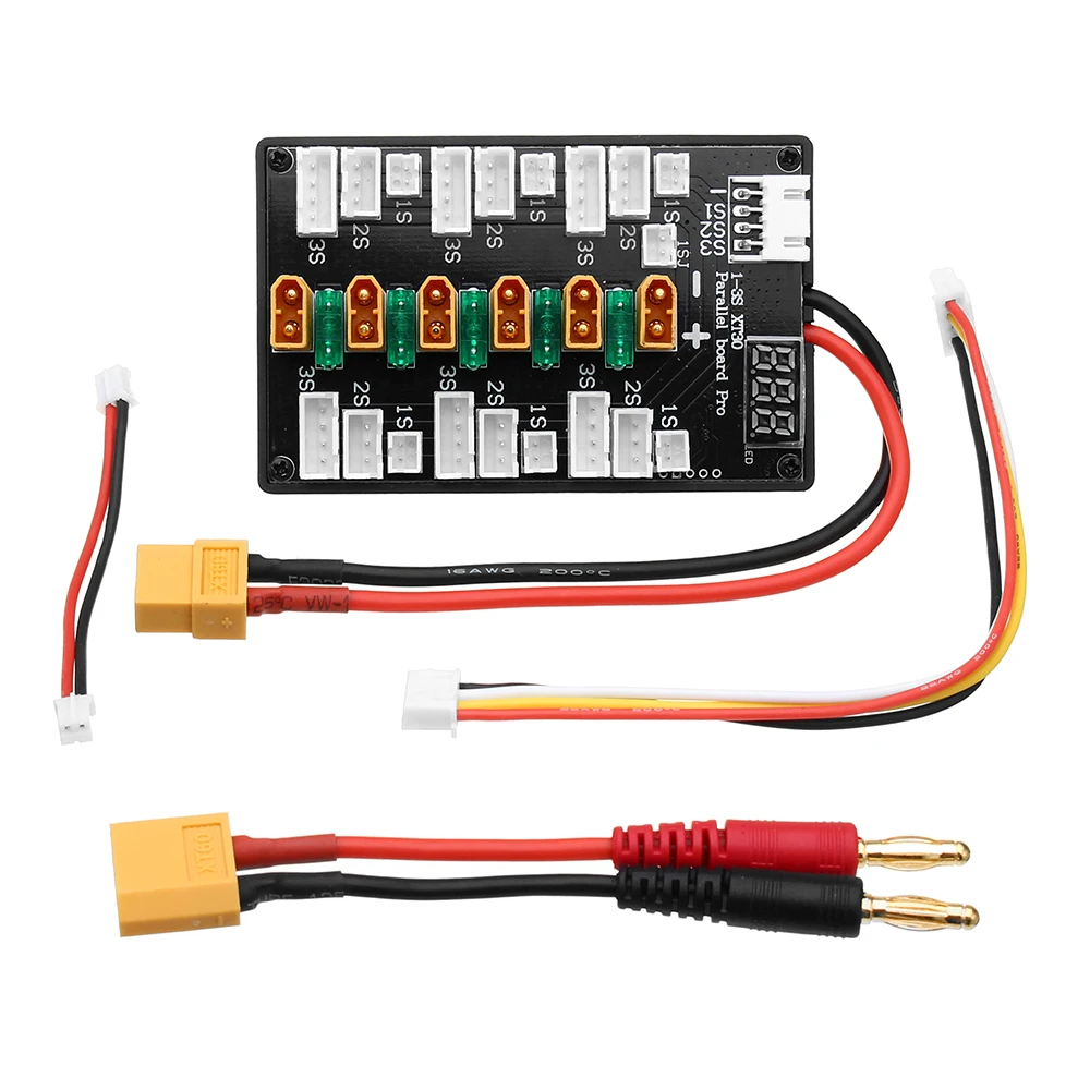 Lipo Parallel Charging Board - XT30 Cắm 1S-3S Lipo Pin Nâng
