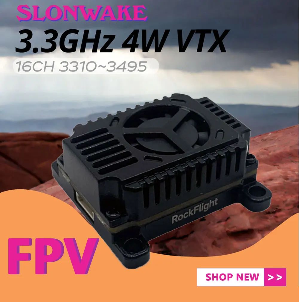 SLONWAKE FPV 3.3G 16CH 4000mW  - đánh giá và giá Drone Rc1