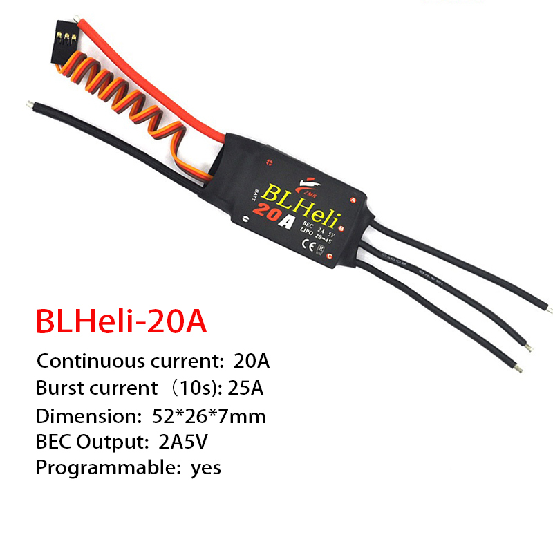 1-3Pcs Brushless ESC BLHeli 20 - đánh giá và giá Drone Rc Control