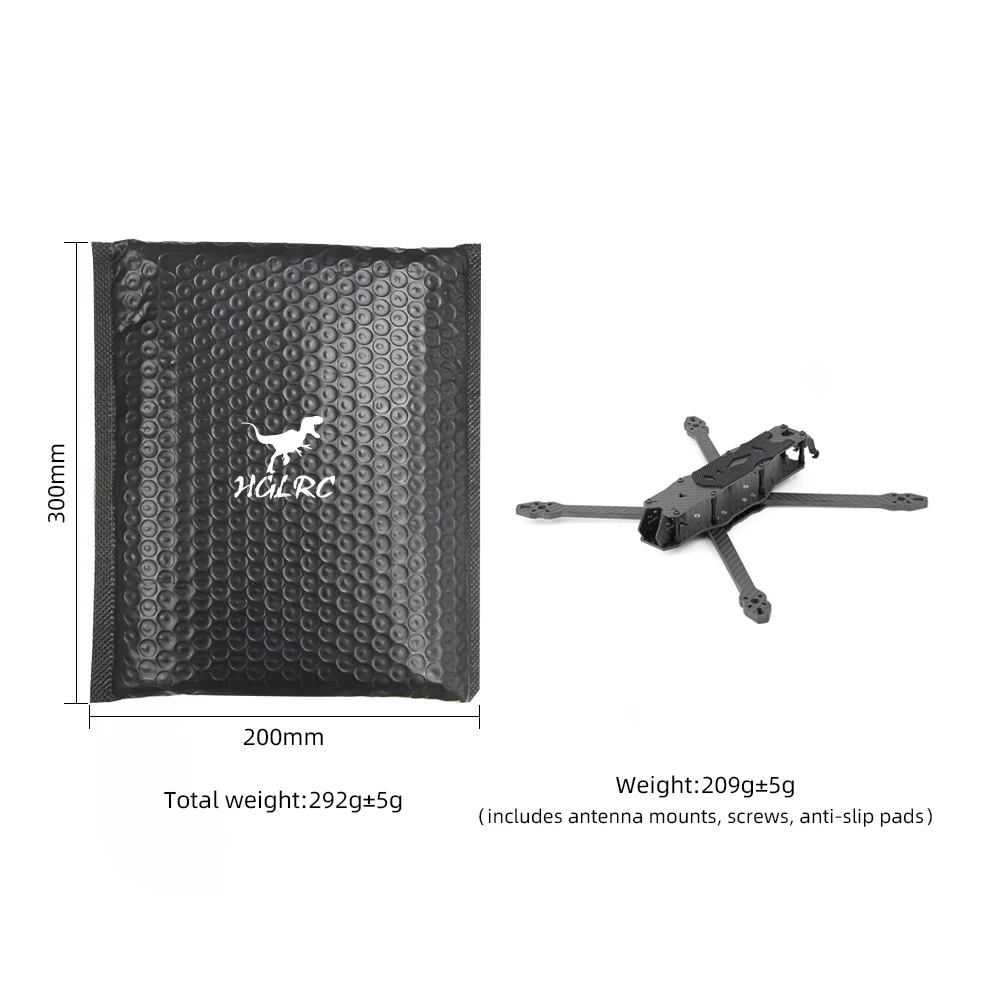 HGLRC MY7 7 Inch 335mm Wheelba - đánh giá và giá Heavy Lift Drone Frame