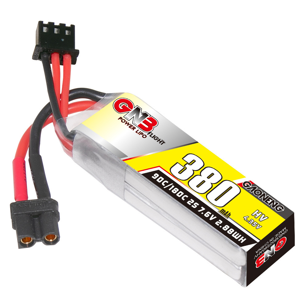 GNB 2S 7.6V 380mAh 90C/180C Li - đánh giá và giá Drone Carrera Rc