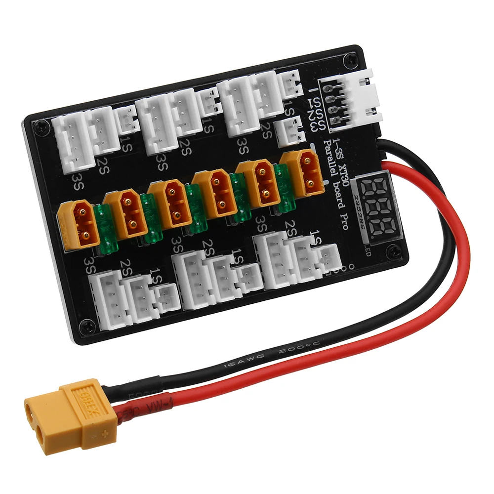 XT30 Cắm 1S-3S Lipo Pin Nâng C - đánh giá và giá Lipo Parallel Charging Board