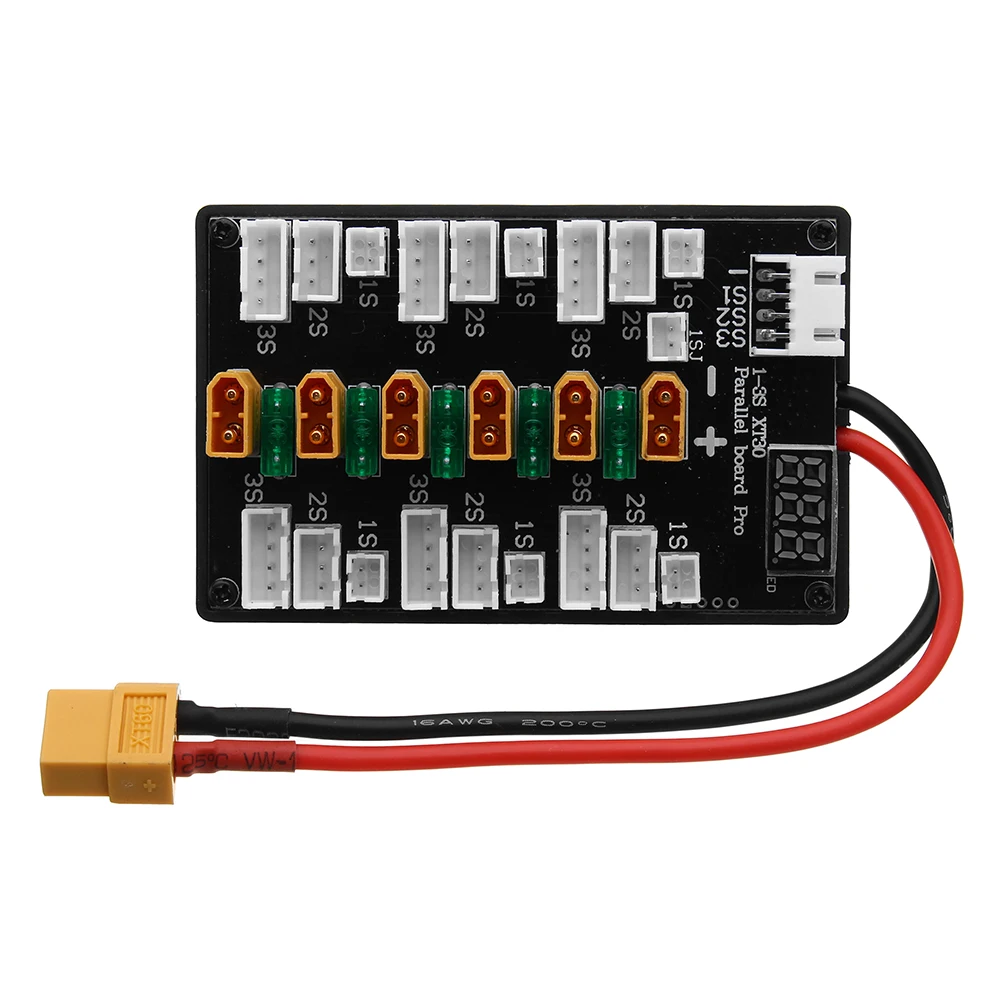 XT30 Cắm 1S-3S Lipo Pin Nâng C - đánh giá và giá Lipo Parallel Charging Board