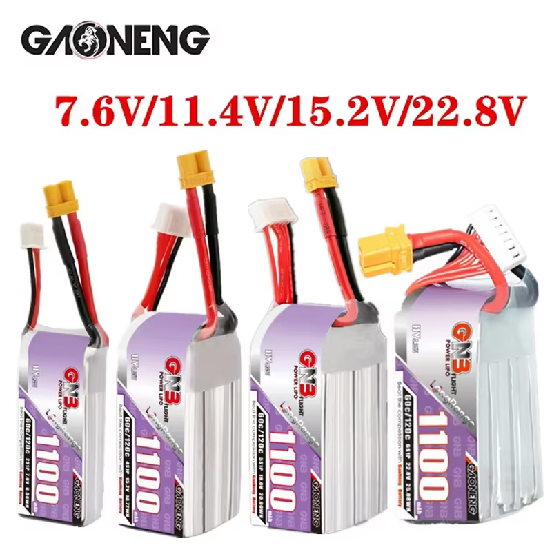 GNB 1100mAh 2S 3S 4S 6S 60C/12 - đánh giá và giá Drone Carrera Rc