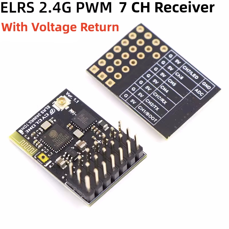ELRS 2.4G PWM 7CH 6CH CRSF Rec - đánh giá và giá Drone Rc Battery