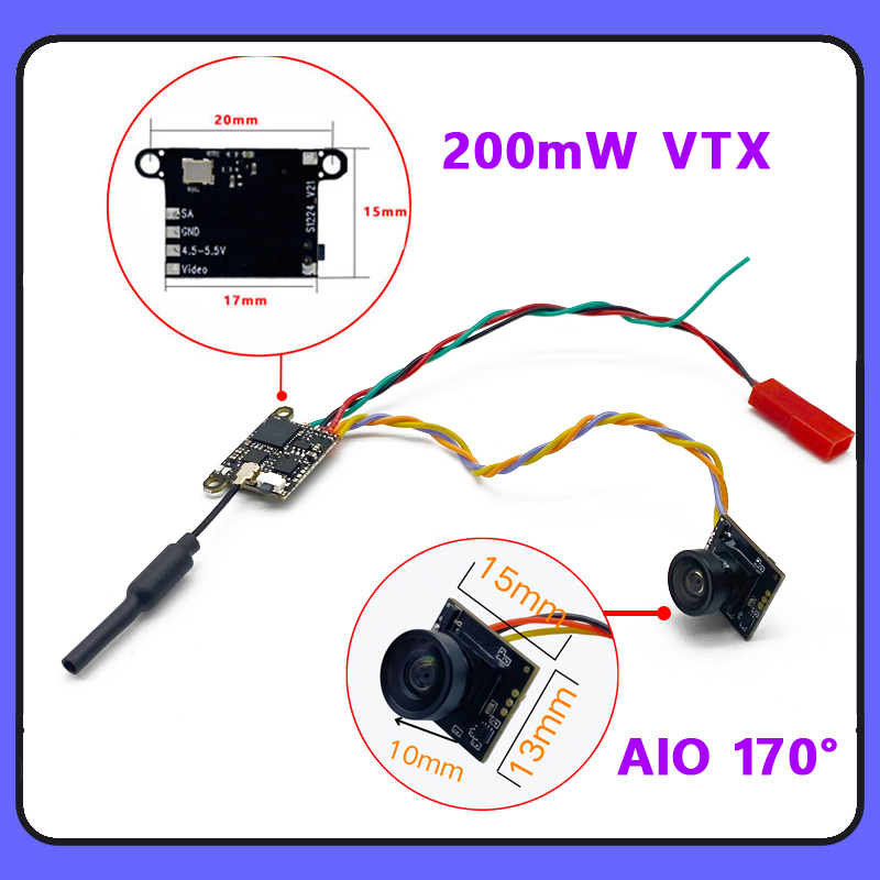 SLONWAKE 5.8G 1200TVL FPV Came - đánh giá và giá Drone Rc1