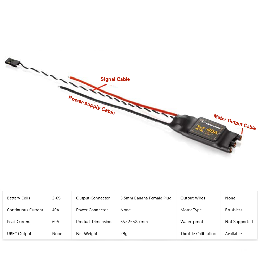Hobbywing XRotor 40A Brushless - đánh giá và giá Esc 4In1 Brushless